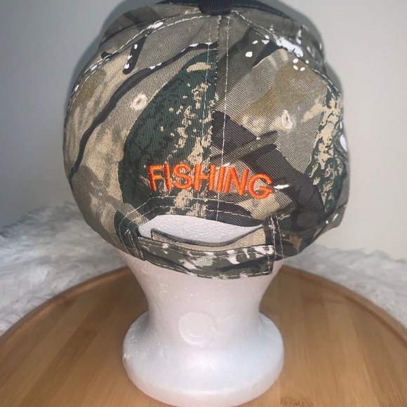 Joycap Black Hawk Cap Hat “Fish Now Work Later” Camo Adjustable - Picture 3 of 7
